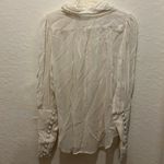 Vintage Elegant Cream Ruffle and Lace Modest Blouse Size 10 Photo 6