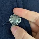 Giesswein vintage merino wool itch lapel navy pea coat pockets Austria sz EU 36 Photo 7