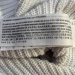 Hollister Sweater Women's Small Striped Knit Crew Neck Cropped White Boxy Casual Photo 9