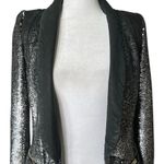 IRO  Metallic Silver and Black Blazer Photo 1