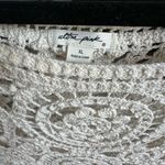 Ultra Pink  Cream Crochet Blouse Photo 1