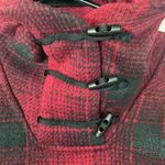 The North Face womens small red black pull over hoodie cowl neck plaid checkered Photo 4