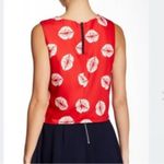 Sam Edelman - Red Kiss Lips Tank Blouse - XS Photo 2