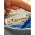 Mac Duggal  Powder Blue Satin High Slit Gown Size 8 Evening Dress Photo 7