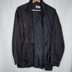 VTG Retro Golf Graphic‎ Windbreaker Jacket All Over Print Embroidered READ SIZE Black Size XL Photo 2