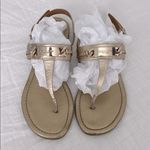 Coach  Caterine Gold Leather Chainlink Sandals 7.5 Photo 0