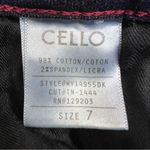 Cello  Size 7 Straight Skinny Leg Dark Blue Denim Wash Jeans with 5 Pocke… Photo 9