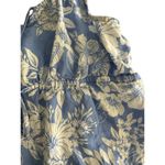 C&C California Women's linen Blue White Floral Print Tank Top Size XL Photo 2