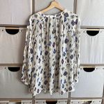 Lucky Brand bohemian ikat sheer blouse Photo 4