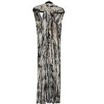 Heyne Bogut Women's Multicolor Abstract Print Sleeveless Long Maxi Dress Small Gray Photo 1