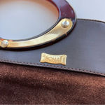 ROMA Vintage Leather Suede Handbag Brown Photo 3