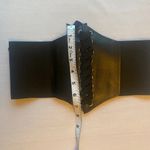 Vintage Style Lace Up Faux Leather Elastic Girdle Black Casual Wide Waistband Photo 11