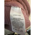 UpWest Ribbed Cowl Neck Sweater Dress Sustainable Medium Womens NWT Purple Photo 5