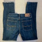 American Eagle Mid-Rise Straight Leg Dark Wash Jeans Photo 1