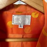 Alberto Makali Alberto Kamali 2 Button Polka‎ Dot Blazer in Orange Size 6 Photo 2