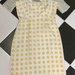Opening Ceremony NWT Daisy Print Sheath Dress Mesh Panel Cream Pastel Yellow Y2K Photo 0