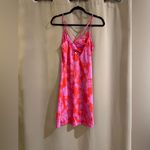 Timing Pink and Red Floral Slip Dress Photo 1