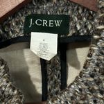 J.Crew  Wool Blend Tweed Jacket | Size 4 | Brown Black Metallic | 4-Pocket Zip Photo 2