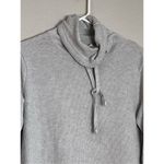 Sigrid Olsen  Sweater waffle knit thumb openings M cowl neck collar cozy Photo 2