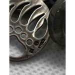 Jade‎ Donut & silver bear paw pendant necklace unisex women men AOS Photo 5