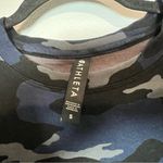 Athleta Studio To Street Printed Camo Blue Pullover Crewneck Sweatshirt Small Photo 4