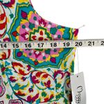 Maggy London  Shift Dress 16 White Pink Floral Mandala Sleeveless Euro Summer NEW Photo 8