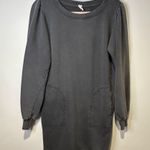 anthropologie daily practice washed tunic sweatshirt dress size extra small Gray Photo 1