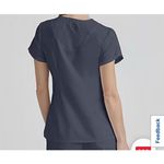 Grey's Anatomy ‎ by Barco Cora 4-Pocket V-Neck Scrub Top Granite 5XL NEW 41423 Photo 1