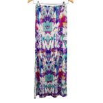 Urban Outfitters Abstract Colorful Geometric Printed Boho High Waisted Maxi Skirt Side Slit Photo 25