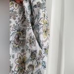 Ann Taylor Loft XS A-Line Pleated Midi Skirt pastel Floral Print Linen P… Photo 11