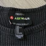 Forever 21 Airwalk Waffle Crop Top Black Medium  Athleisure Streetwear Photo 6