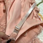 &merci &merci women’s size medium keyhole back Swiss dot dress lined light blush pink Photo 11