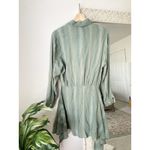 ZARA Zoe Tie-Waist Linen Blend Shirt Dress Photo 9