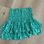 Lush Clothing Green Ruffle Skirt Photo 2