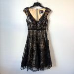 Mac Duggal 67514 Cap Sleeve Sequins Fit & Flare Dress Black 2 Photo 3