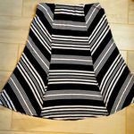 Apt. 9  || Black/white striped skirt w/ front slits Photo 0