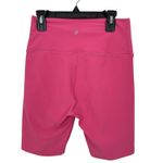 Peloton  High Waisted Biker Shorts Pink Size M Workout Athletic Spinning Cycling Photo 6