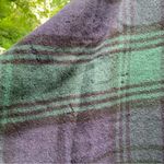 Talbots  Poncho Plaid Open Shawl Cape One Size OS Made In Italy Wool Vintage Photo 4