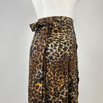 Johnny Was NWOT  Cheetah & Floral-Print Wrap Pants Pull On Size L Wide-Leg Photo 5