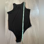AQUA  Bloomingdale’s Black Racerback High Neck Tank Bodysuit size Small Photo 5