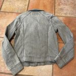 Lucky Brand  gray denim moto jacket Photo 3