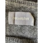 Zadig & Voltaire  Cici Patch Cashmere Sweater in‎ Gray Small Photo 4