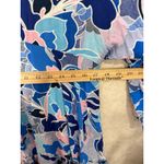 LABEL OF LOVE Blue Pink Floral Bell Sleeve Coverup Mini Dress Size S Retro Boho Photo 4