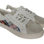 American Eagle  Outfitters Sneakers Womens 8 Red White Blue Plaid Shoes Fashion Photo 0