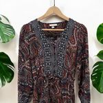 Knox Rose  Boho Night Sky Maxi Dress in Multicolor Paisley Photo 4