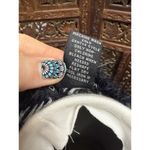 Design History  L Cardigan Sweater Black Open Front Knit Soft Duster Geometric Photo 4