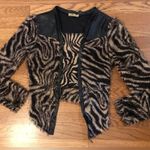 Shaggy cropped jacket zebra print size M Size M Photo 7