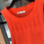 ZARA  knit mini dress open chenille crochet sleeveless a-line tank Photo 4