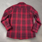 Woolrich Vintage  Buffalo Plaid Wool Jacket Women's Small Light Shacket Red Photo 1