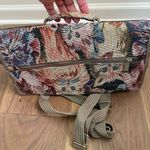 Vintage Cat Tapestry Wheeled Shopper Bag Tote Collapseable Red Photo 6